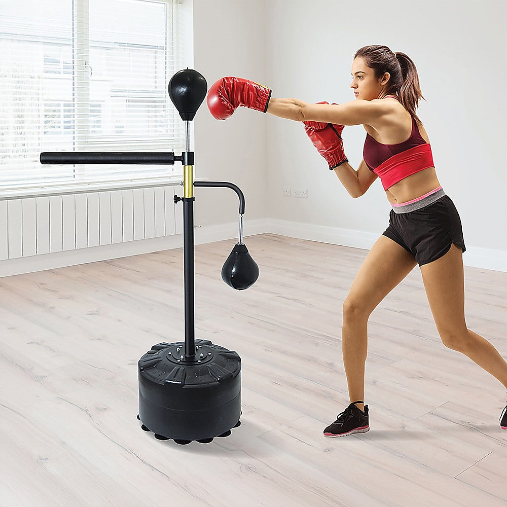 Free Standing Punching Bag Speedball Boxing Reflex Training Target Dummy Gym-VIC_Rural