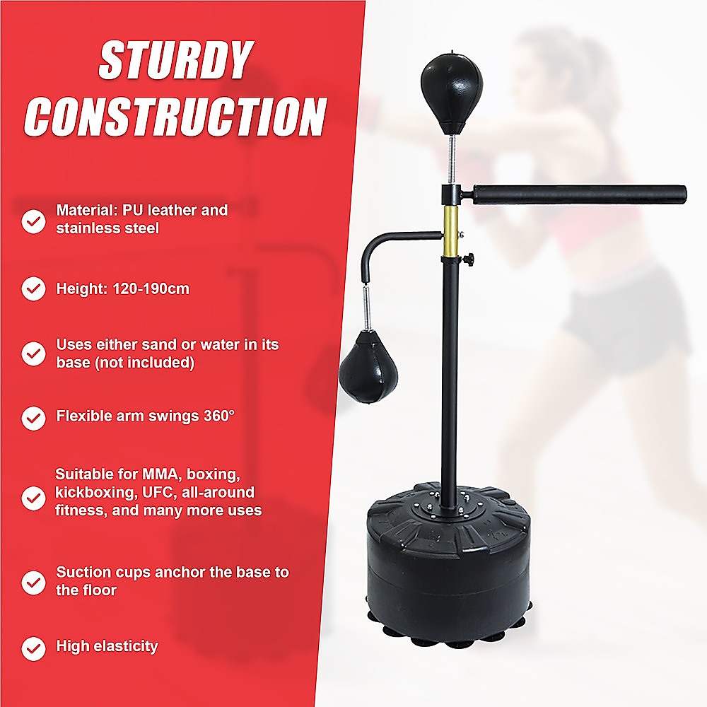 Free Standing Punching Bag Speedball Boxing Reflex Training Target Dummy Gym-NSW_Metro