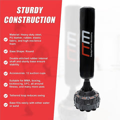 170cm Free Standing Boxing Punching Bag Stand MMA UFC Kick Fitness-WA_Rural