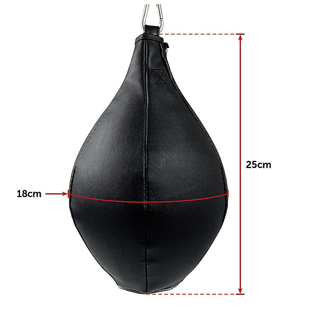 Boxing Speed Bag PU Leather MMA Punching Focus Bag Muay Thai Training Speed-NSW_Metro