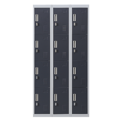 12-Door Locker for Office Gym Shed School Home Storage - Padlock-operated-NSW_Rural