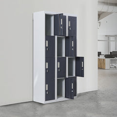 12-Door Locker for Office Gym Shed School Home Storage - Padlock-operated-QLD_Metro