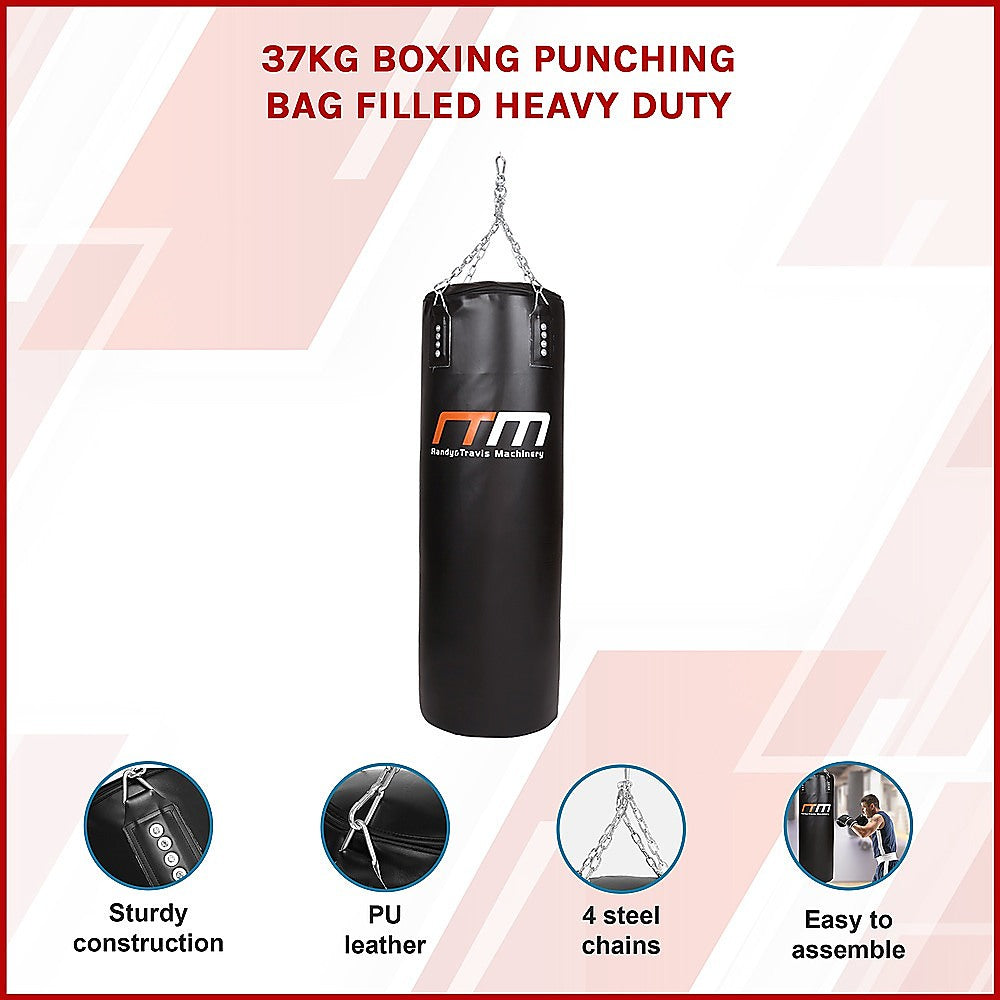 37kg Boxing Punching Bag Filled Heavy Duty-NT_Rural