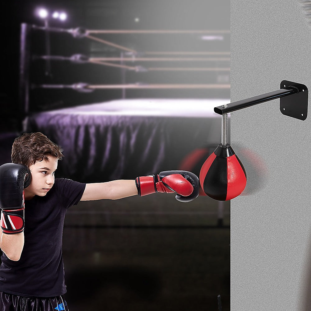 Speed Bag Boxing Punching Bag Wall Mount Reflex Training-ACT