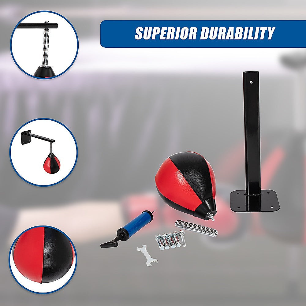 Speed Bag Boxing Punching Bag Wall Mount Reflex Training-WA_Metro