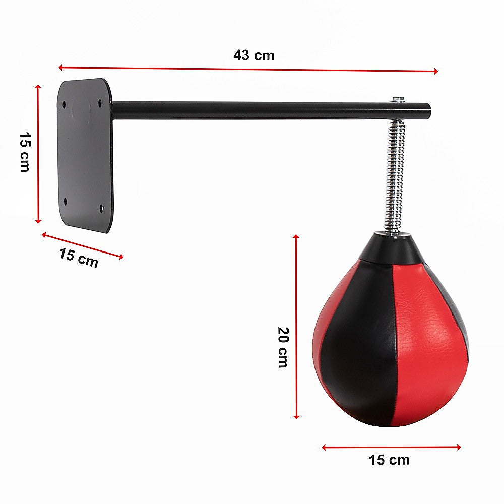 Speed Bag Boxing Punching Bag Wall Mount Reflex Training-WA_Metro