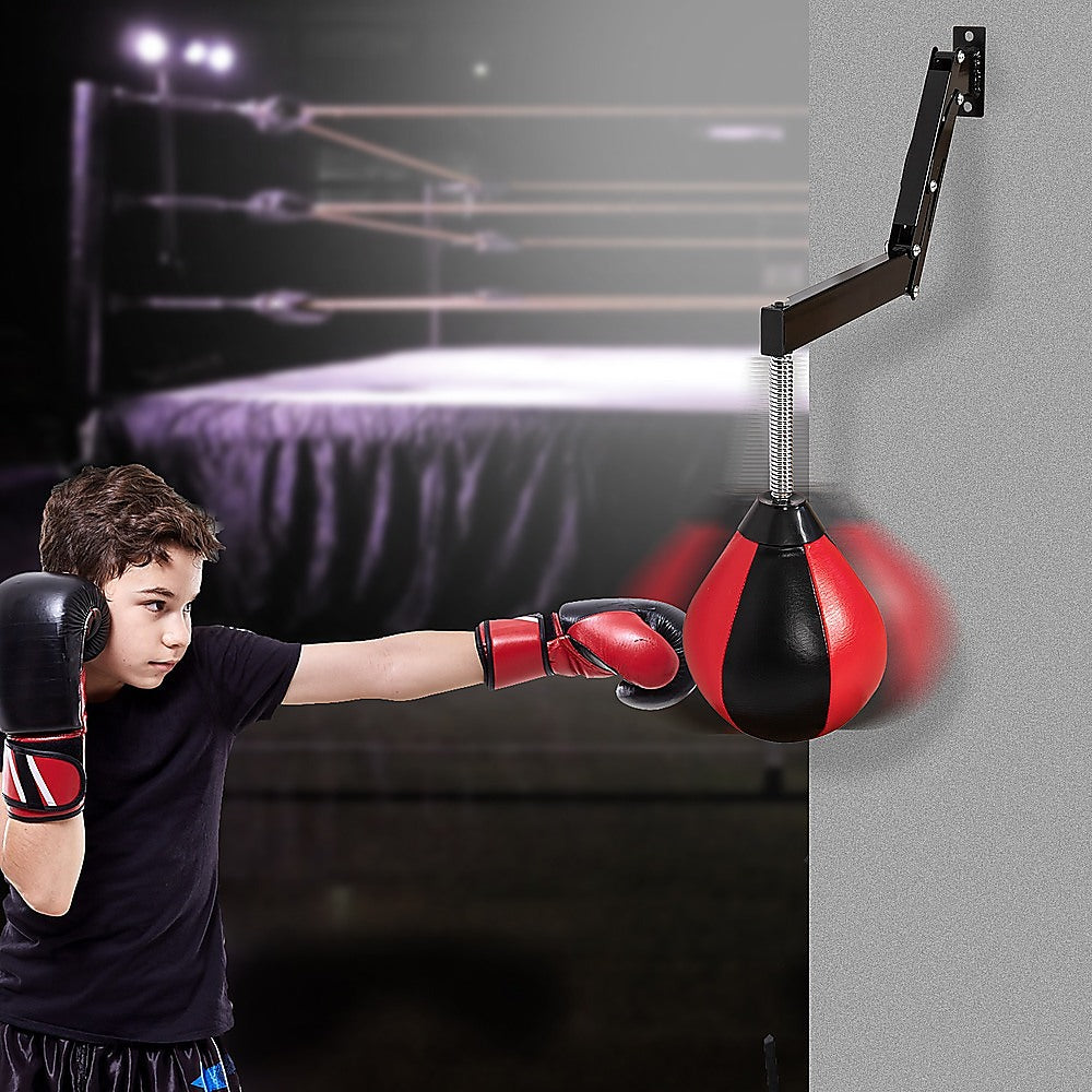 Speed Bag Punching Boxing Bag Wall Mount Reflex Training-NSW_Rural