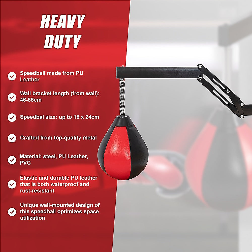 Speed Bag Punching Boxing Bag Wall Mount Reflex Training-QLD_Metro