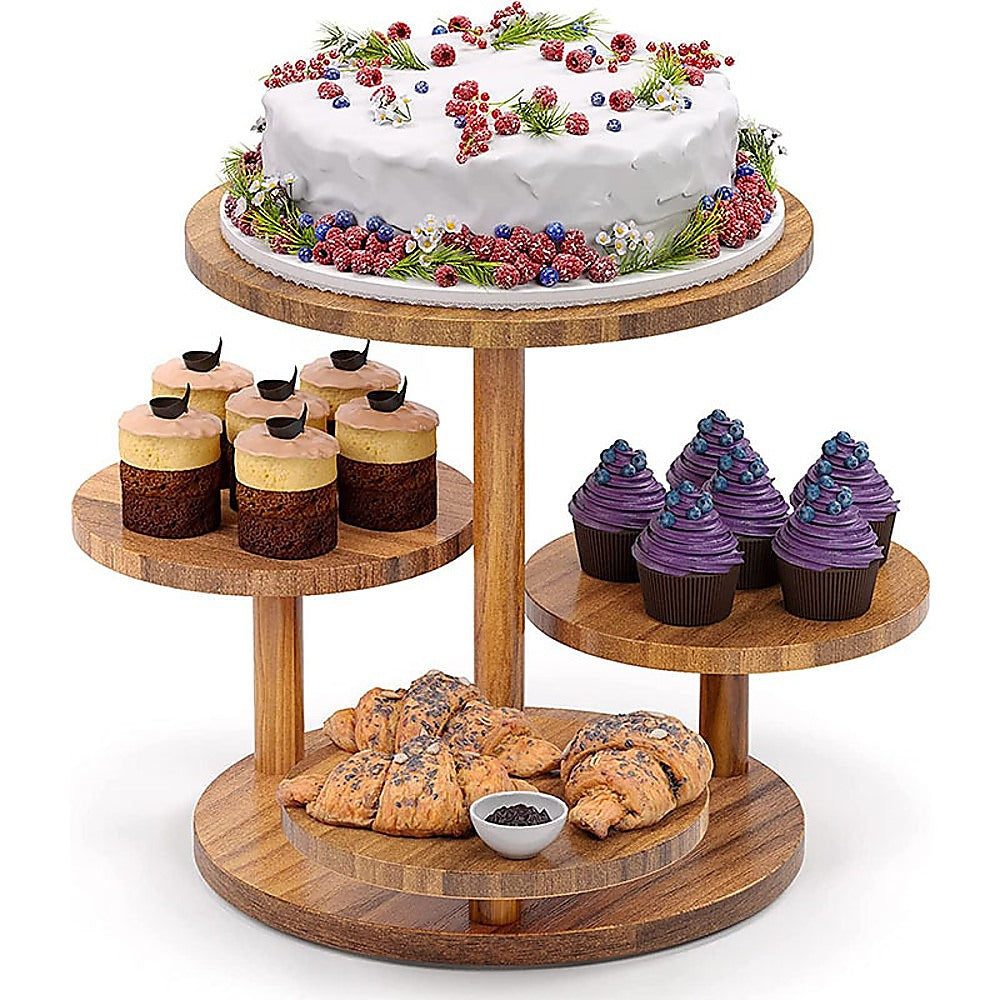 4 Tier Round Dessert Stand Tower Cake Cupcake Display-ACT