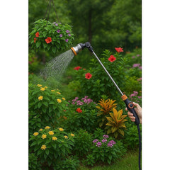 Garden Hose Lance Spray Long Reach 90cm Multi Gun Hanging