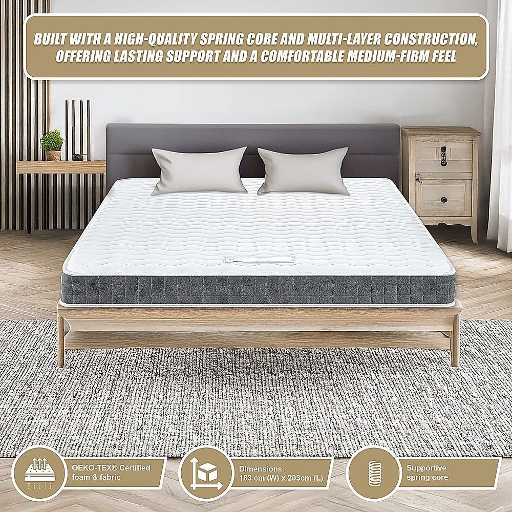 PALERMO King Memory Foam Mattress - OEKO-TEX & CertiPUR-US Certified