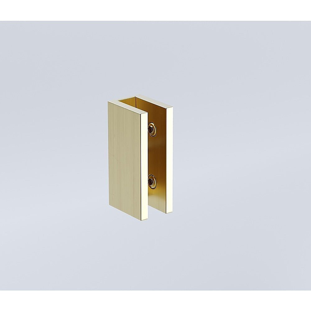 Glass-to-wall/floor Shower Screen U-bracket in Gold