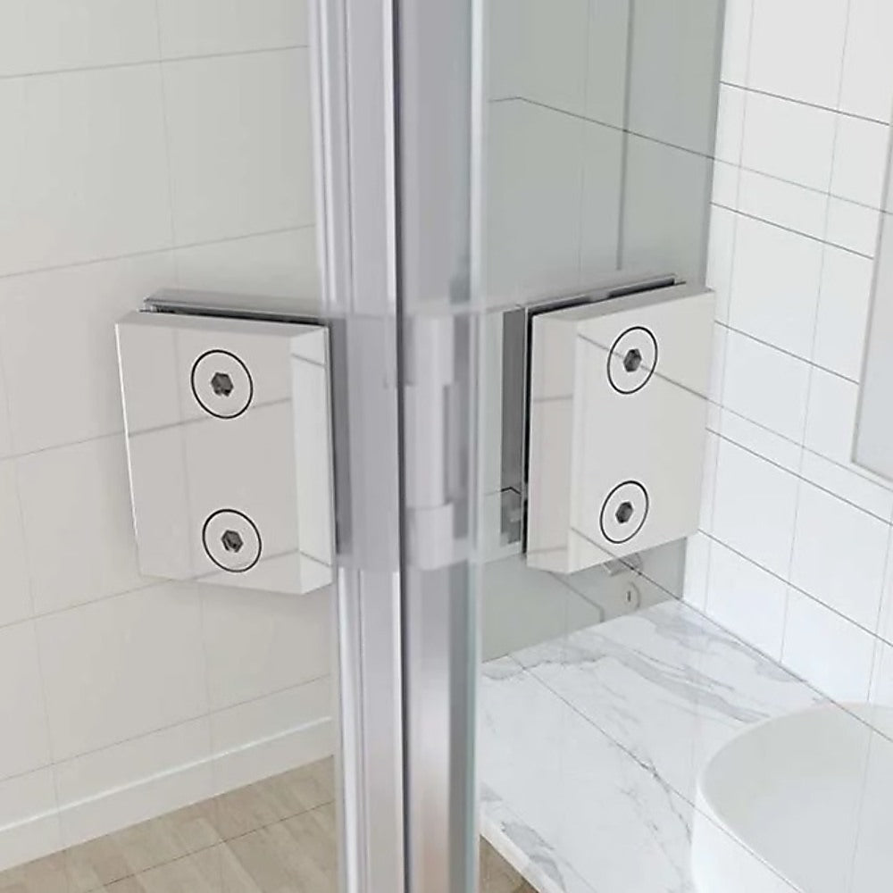 180å¡ Stainless steel Glass-to-Glass Shower Door Hinge in Black