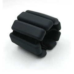 2-Piece Ankle & Wrist Weights – 1kg Pair Adjustable Workout Bangles (Black)