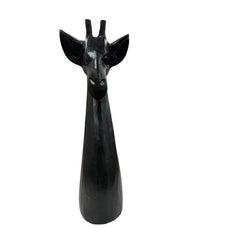 Handcrafted Black Giraffe Ornament 37cm