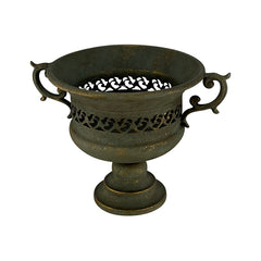 Aged French-Style Urn w/ Handles 32x24cm