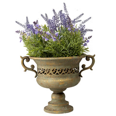 Aged French-Style Urn w/ Handles 32x24cm