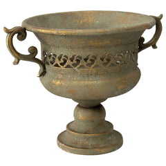 Aged French-Style Urn w/ Handles 32x24cm