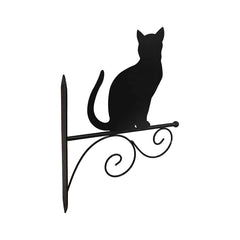 Cat Silhouette Wall Hook Bracket 35cm