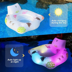 NNEOBA Light-up Inflatable Pool Float Chair