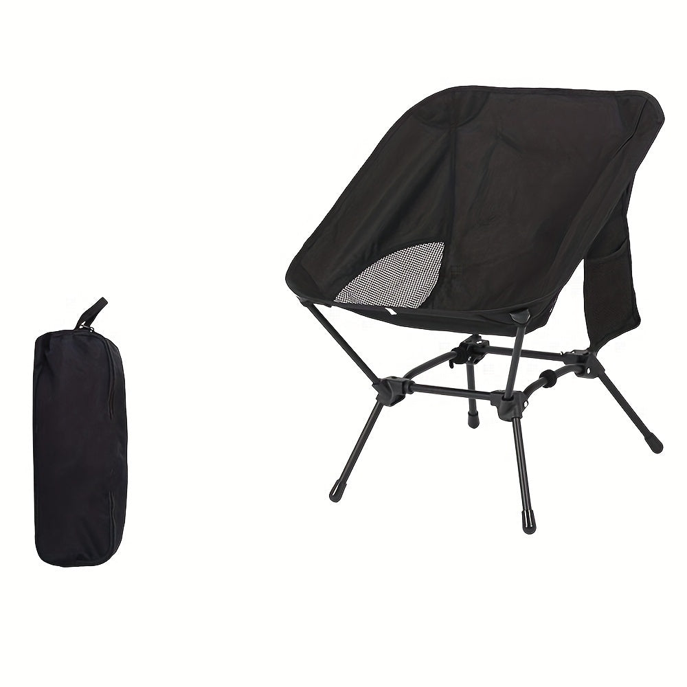 black and khaki set of portable, comfortable and perfect camping chairs