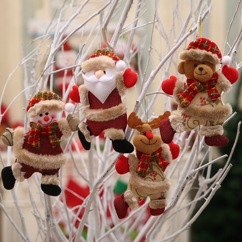 12pcs Dancing pendant bear for Christmas tree