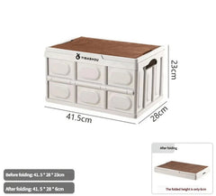 Collapsible White Outdoor Storage Box | Large Capacity, Foldable to 6cm, Durable Design