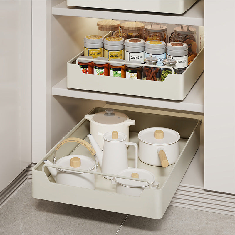 Kitchen Cabinet Pull-Out Organizer with Noise-Free Soft-Close Slides ‰ÛÒ Large Drawer storage box (35 cm width -53 cm depth)