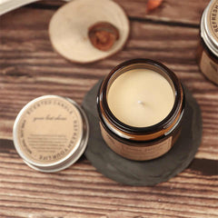 Rose Sandalwood Aromatherapy Scented Candle - Hand-Poured Soy Wax Candle for Relaxation and Home Decor