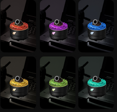 Black Creative Cannon-Shaped Aromatherapy Diffuser with Colorful LED Lights, 280ml Ultrasonic Humidifier, Dual Mist Modes, Desktop Small Air Freshener