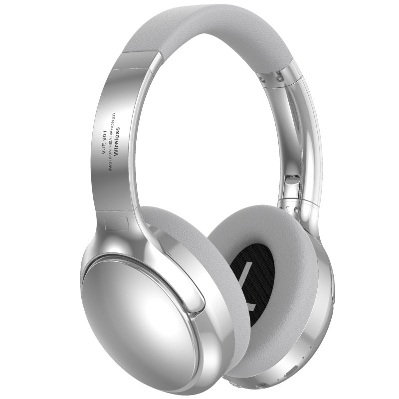 Silver VJE901 Wireless Bluetooth Over-Ear Headphones with Active Noise Cancelling