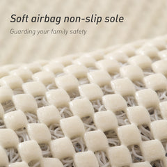 White Non-Slip Loofah-Style Bathroom Mat - Quick-Dry and Soft 40*80cm