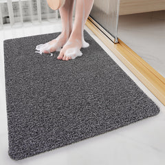 Black Non-Slip Loofah-Style Bathroom Mat - Quick-Dry and Soft 40*80cm