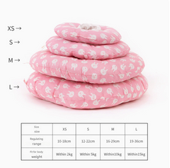 2 pcs Strawberry Soft Pet Recovery Collar - Comfortable Anti-Lick Cone for Cats & Dogs Size XS
