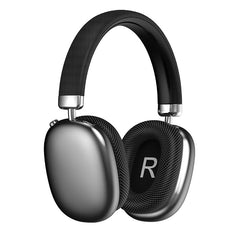 Black Wireless Over-Ear Headphones - Bluetooth 5.3, Knob Control