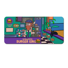 Extended Gaming Mousepad (90x40x0.4cm) - Big Beard Uncle Design, Stitched Edges - Style 1