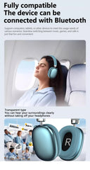 Silver Comfortable Over-Ear Headphones - Hi-Fi Sound, Long Battery, Swivel Control