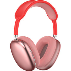 Pink Immersive 3D Audio Headphones - Wireless Over-Ear Comfort, Type-C Charging