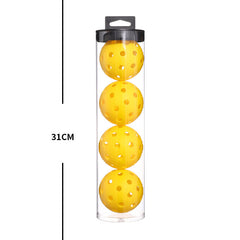 2 Tubes White Outdoor Pickleball Balls 4-Pack - Durable 40-Hole Design with Carry Tube(8 balls in total)