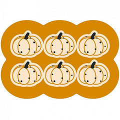 Style 8 Yellow Pumpkin Pattern Absorbent Diatomaceous Earth Pet Feeding Mat - Non-Slip & Quick Dry Placemat (50x80cm)