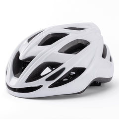 White Lightweight Adult Bicycle Helmet - Adjustable Fit Road & Mountain Bike Safety Headgear (57-62cm)