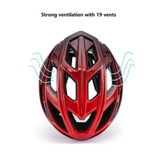 White Lightweight Adult Bicycle Helmet - Adjustable Fit Road & Mountain Bike Safety Headgear (57-62cm)