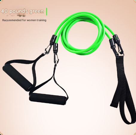 Green Handle Model [Training Strength] [40lbs] Swim Resistance Band Trainer - Dry-Land Arm Strength & Stroke Exercise Cords