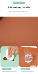 Green Extra-Large Leather Table Mat for Study & Work - Pad for Students & Office Use (100x50cm)