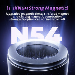 Black Foldable Vacuum Suction Phone Stand for Navigation and Calls