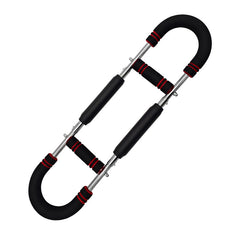 Red Black Adjustable U-Shaped Arm Exerciser - For Home Fitness Strength Training (30kg)