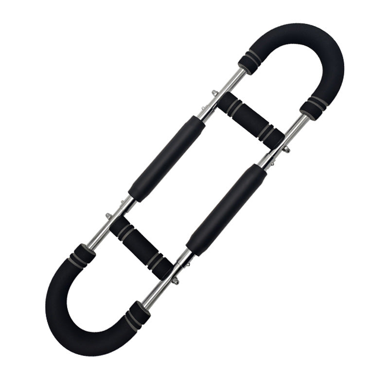 Gray black Adjustable U-Shaped Arm Exerciser - For Home Fitness Strength Training (30kg)