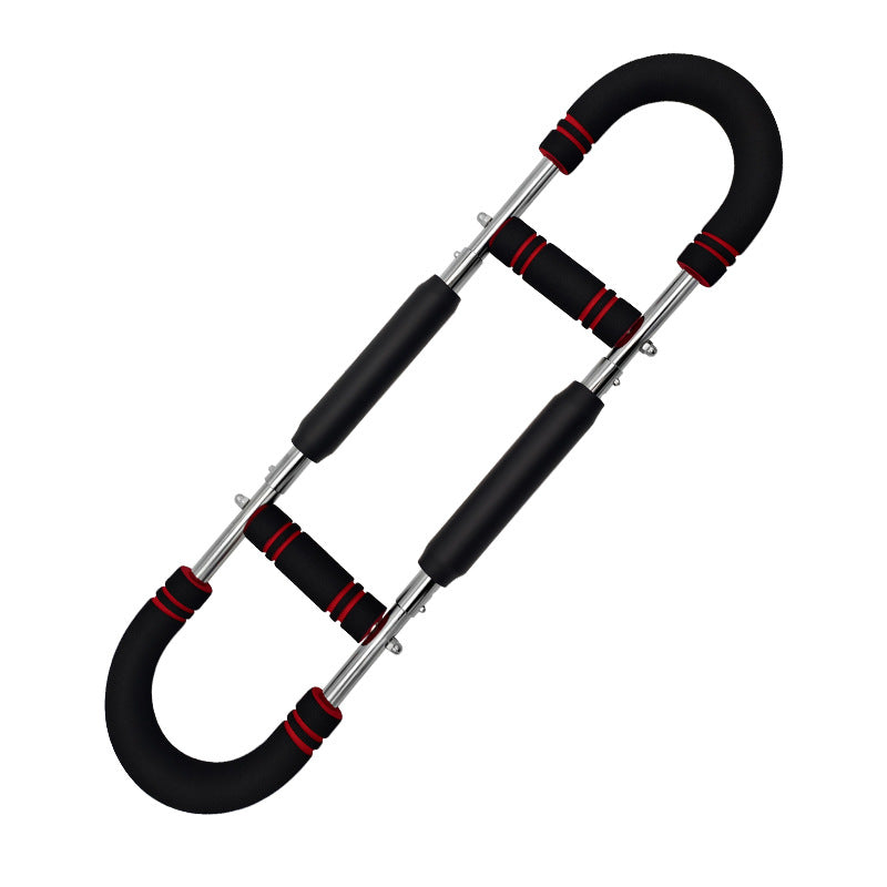 Red Black Adjustable U-Shaped Arm Exerciser - For Home Fitness Strength Training (40kg)