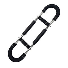 Gray black Adjustable U-Shaped Arm Exerciser - For Home Fitness Strength Training (40kg)