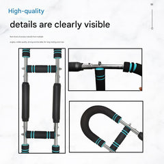 Gray black Adjustable U-Shaped Arm Exerciser - For Home Fitness Strength Training (40kg)